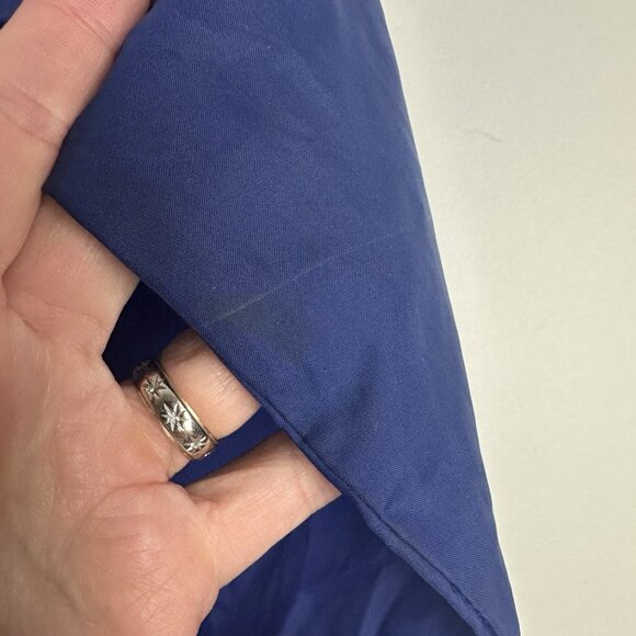 Vintage Gap Windbreaker Adult Medium Blue Pullover 1/4 Zip Hooded Y2K - Picture 5 of 9